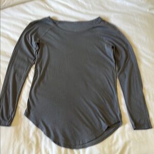 Gray Women's Long Sleeve Top